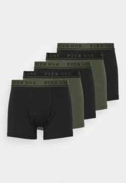 Pier One 5 PACK - Panties - Black/mottled Dark Grey -Pier One Mode Verkäufe 00955010cec94d048deaec05ec199c27