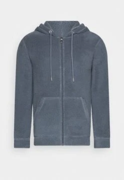 Pier One BORG ZIP-UP JACKET - Fleecejacke - Dark Green -Pier One Mode Verkäufe 011099493b5240efb0f14d67b8673274