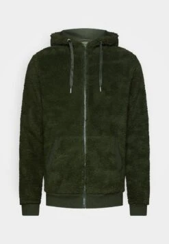 Pier One BORG ZIP-UP JACKET - Fleecejacke - Dark Green -Pier One Mode Verkäufe 067adbe3faa7458ba7e980a0b8da5bd4 1