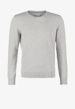 Pier One BASIC CREWNECK - Strickpullover - Light Grey -Pier One Mode Verkäufe 164460f190b04ae58b2180589ab3c026