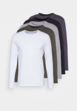 Pier One 5 PACK - Langarmshirt - Black/white/olive 13 Pier One 5 PACK - Langarmshirt - Black/white/olive -Pier One Mode Verkäufe 1811e4e1633c4594abae2f43c4e4d170