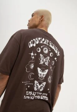 YOURTURN UNISEX - T-Shirt Print - Brown -Pier One Mode Verkäufe 21d7423da5f447dea09e51e16fe2ccf6