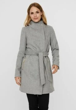 Vero Moda VMTWODOPE BELT JACKET - Kurzmantel - Light Grey Melange -Pier One Mode Verkäufe 2aec8905c8c34b30b5d6bd1d9ded48cc 1