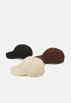 Pier One UNISEX 3 PACK - Cap - Black/dark Brown/beige -Pier One Mode Verkäufe 322c39d131ac488ea8bb229f1824c6e8