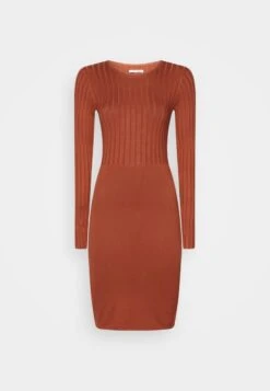Anna Field CREW AUSSCHNITT RIPP TOP BODYCON MINI STRICKKLEID - Etuikleid - Brown -Pier One Mode Verkäufe 38de2f6e35c644b49d1c8060d1e77df3 1