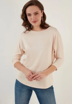 LELA CREW NECK - Langarmshirt - Stone -Pier One Mode Verkäufe 39b0277a7ebf4d6a980ccfb2948e756e