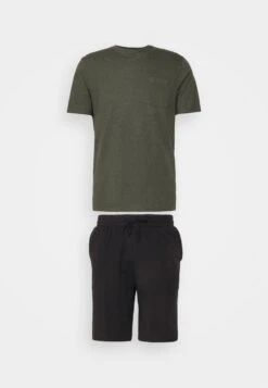 Pier One Nachtwäsche Set - Black/khaki -Pier One Mode Verkäufe 4344377384bd49f0bb9aec4cd044c479