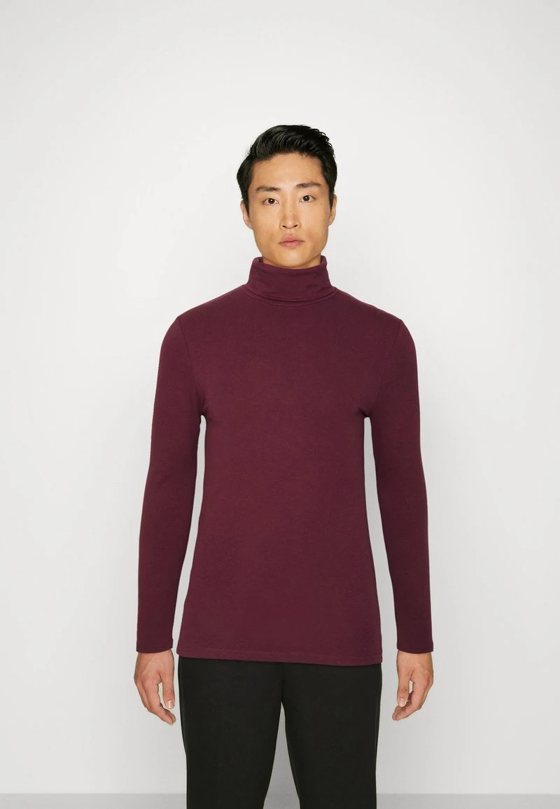 Pier One 2 PACK - Langarmshirt - Beige/bordeaux 4 Pier One 2 PACK - Langarmshirt - Beige/bordeaux – Bild 2