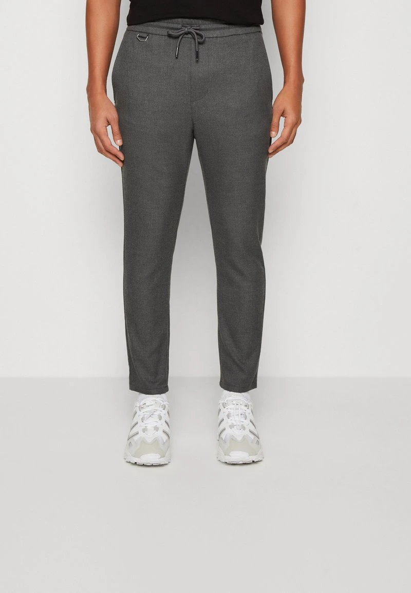 Only & Sons ONSLINUS TAP CROP PANT - Stoffhose - Medium Grey Melange 3 Only & Sons ONSLINUS TAP CROP PANT - Stoffhose - Medium Grey Melange