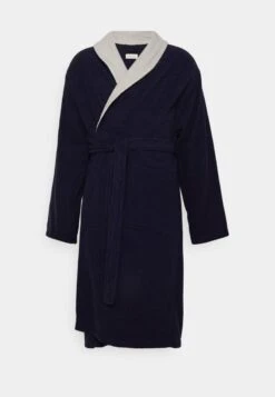 Pier One SHAWL TOWEL BATHROBE - Bademantel - Dark Blue -Pier One Mode Verkäufe 67f610d064e84b5daaa9a12f82d45b4b
