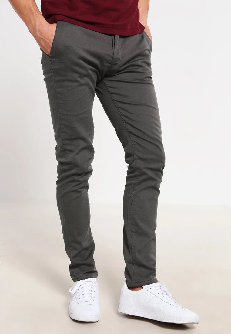 Pier One SLIM FIT CHINO - Chino - Dark Grey 3 Pier One SLIM FIT CHINO - Chino - Dark Grey