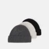 Pier One UNISEX 3 PACK - Mütze - Black/dark Grey/off-white/ -Pier One Mode Verkäufe 6ff45e637c064289bc89bdd981008db1