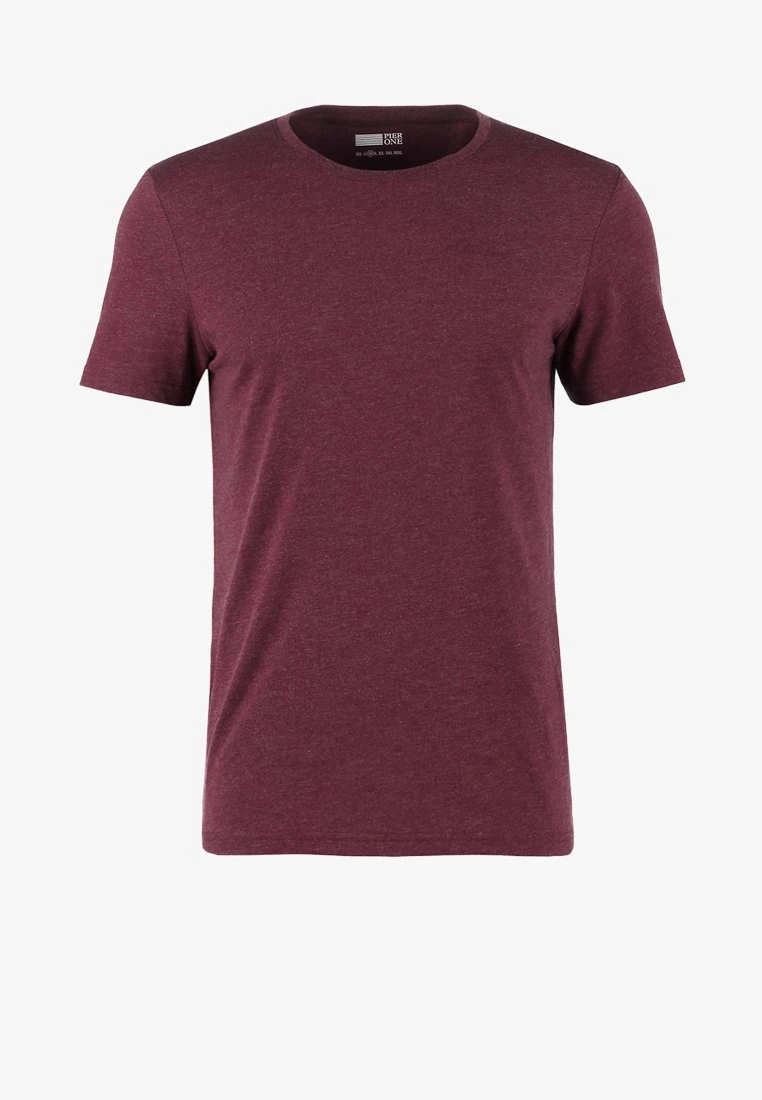 Pier One T-Shirt Basic - Bordeaux Melange 7 Pier One T-Shirt Basic - Bordeaux Melange – Bild 5