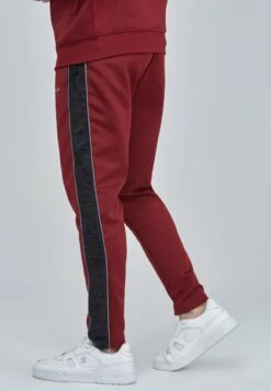 SikSilk VELOUR PANELLED - Jogginghose - Burgundy -Pier One Mode Verkäufe 718e5f42cf654b7891094b061a819f00
