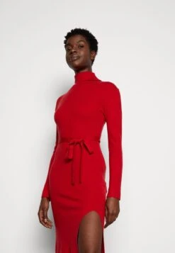 Anna Field ROLLKRAGEN RIPP MINI STRICKKLEID MIT GÜRTEL - Strickkleid - Red -Pier One Mode Verkäufe 71b57cf9ce54411882918bef331aba09