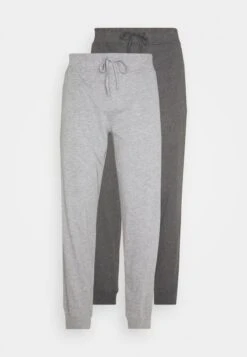 Pier One 2 PACK - Nachtwäsche Hose - Mottled Dark Grey/mottled Grey -Pier One Mode Verkäufe 7438e3af94d84f41a7e5cef68ab55737