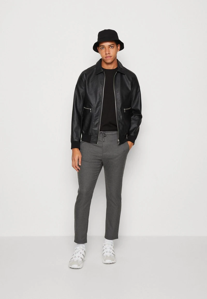 Only & Sons ONSLINUS TAP CROP PANT - Stoffhose - Medium Grey Melange 4 Only & Sons ONSLINUS TAP CROP PANT - Stoffhose - Medium Grey Melange – Bild 2