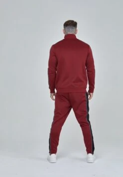 SikSilk VELOUR PANELLED - Jogginghose - Burgundy -Pier One Mode Verkäufe 7a82ba74f0ba401cae47e9969f05759d