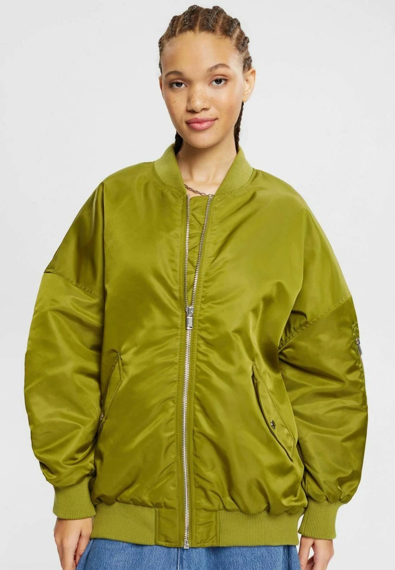 Edc By Esprit BOMBERJACKET - Bomberjacke - Olive 3 Edc By Esprit BOMBERJACKET - Bomberjacke - Olive