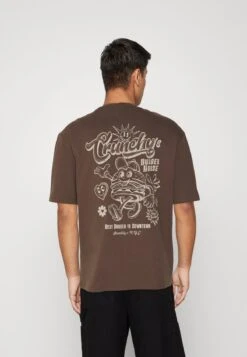 YOURTURN UNISEX - T-Shirt Print - Brown -Pier One Mode Verkäufe 7e86cb109a65462884e753d2cd96cc11