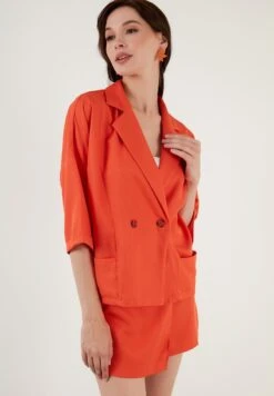 LELA FIT - Blazer - Orange -Pier One Mode Verkäufe 7f9418c3f17b4c5195e3fcb6abc587f2
