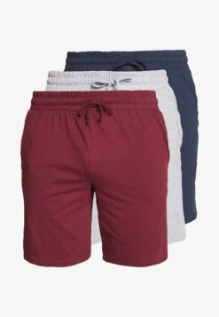 Pier One 3 PACK - Nachtwäsche Hose - Dark Blue/mottled Grey -Pier One Mode Verkäufe 7fdf46a671ba44ecb23e44e86e8b7ff9