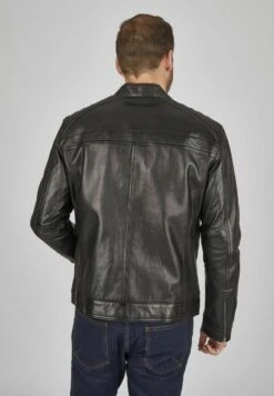 Bugatti MIT STEHKRAGEN UND DRUCKKNOPFRIEGEL - Lederjacke - Schwarz 10 Bugatti MIT STEHKRAGEN UND DRUCKKNOPFRIEGEL - Lederjacke - Schwarz -Pier One Mode Verkäufe 8ccc86a397f04ae7b15ac57e215f39f2