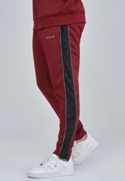 SikSilk VELOUR PANELLED - Jogginghose - Burgundy -Pier One Mode Verkäufe 933bcf838d3d4442a7000db6034b0e93
