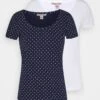 Anna Field 2ER PACK - T-Shirt Print - Navy/white 2 Anna Field 2ER PACK - T-Shirt Print - Navy/white -Pier One Mode Verkäufe 9cbe316acd414fef89a8cfd7203de34f