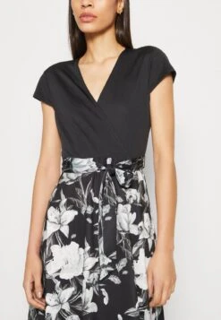 Anna Field Jerseykleid - Black/grey/white -Pier One Mode Verkäufe 9e3d7045640742e7aac9deb27f57ac0b