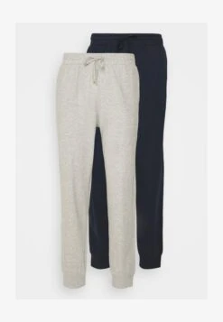 Pier One 2 PACK - Nachtwäsche Hose - Dark Blue/mottled Light Grey -Pier One Mode Verkäufe a09bfd20bcd84e39aeecebf2df10c7b2