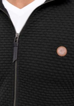 Indicode Jeans BERMIE - Sweatjacke - Black -Pier One Mode Verkäufe b571643bd8c84dc5931fb4247ff567ff