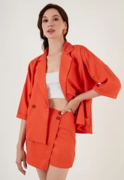 LELA FIT - Blazer - Orange -Pier One Mode Verkäufe b5d92d9ab0b0433184a6bae5828c8cbb