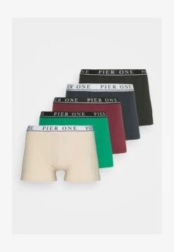 Pier One 5 PACK - Panties - Beige/green/bordeaux -Pier One Mode Verkäufe bc7bad60932445cabd41ffd20695bb0b