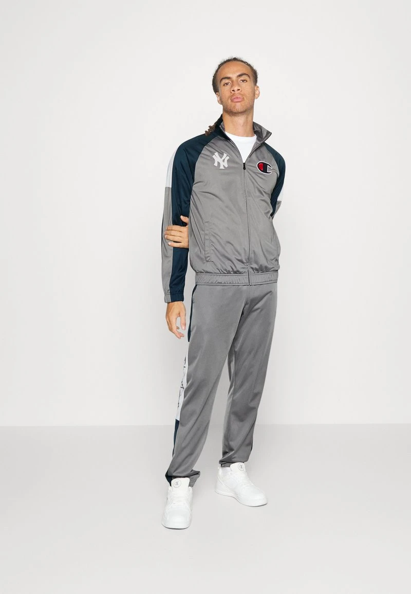 Champion NEW YORK YANKEES TRACKSUIT - Trainingsanzug - Grey/dark Blue 4 Champion NEW YORK YANKEES TRACKSUIT - Trainingsanzug - Grey/dark Blue – Bild 2