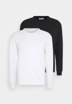 Pier One 2 PACK - Sweatshirt - White/black -Pier One Mode Verkäufe c8d8ecb087614e1d86ddf5a1041c7c53