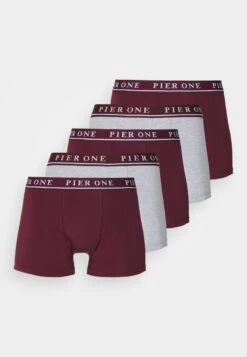 Pier One 5 PACK - Panties - Bordeaux/mottled Grey -Pier One Mode Verkäufe d14cfd0e857342e5ab780ebed3841c16 1