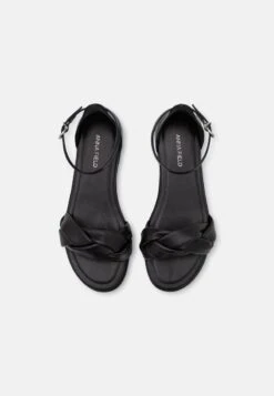 LEATHER - Riemensandalette - Black -Pier One Mode Verkäufe d5dae6fe44eb4451a6fc8381e9679cc1