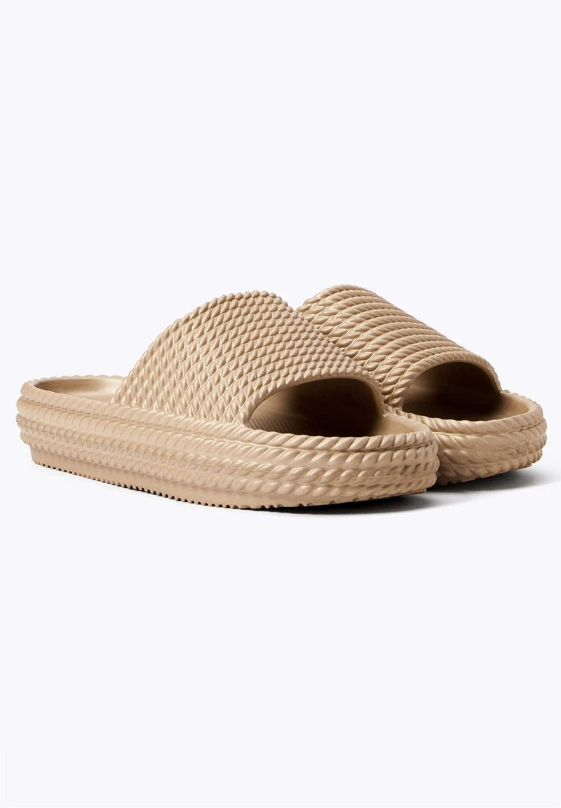 Oysho METALLIC BRAIDED - Badesandale - Goldcoloured 5 Oysho METALLIC BRAIDED - Badesandale - Goldcoloured – Bild 3