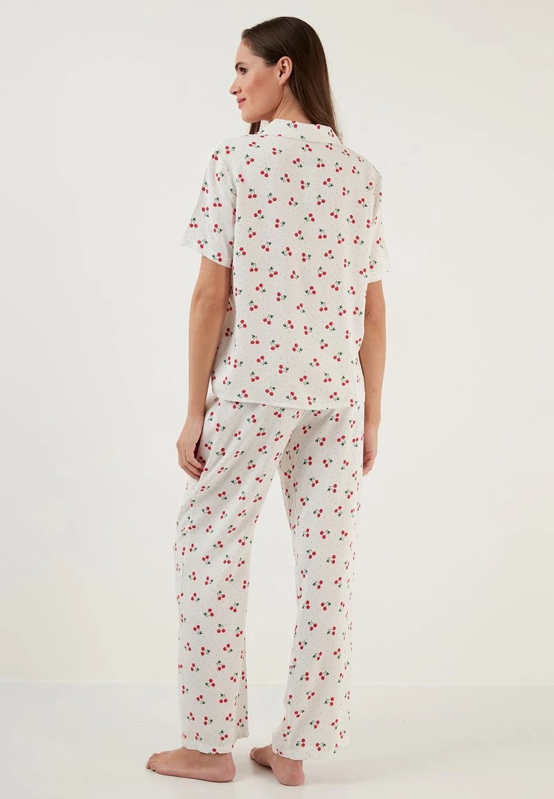 LELA REGULAR FIT SET - Nachtwäsche Hose - White 5 LELA REGULAR FIT SET - Nachtwäsche Hose - White – Bild 3