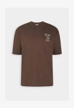YOURTURN UNISEX - T-Shirt Print - Brown -Pier One Mode Verkäufe e3b2827528494ababfd15c6cb63effb9