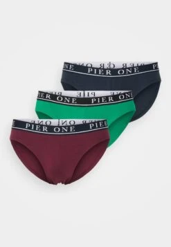 Pier One BRANDED WAISTBAND BRIEFS 3 PACK - Slip - Dark Blue /green/bordeaux 12 Pier One BRANDED WAISTBAND BRIEFS 3 PACK - Slip - Dark Blue /green/bordeaux -Pier One Mode Verkäufe e4133ac12af345d2ba6dfa134f8b50cd