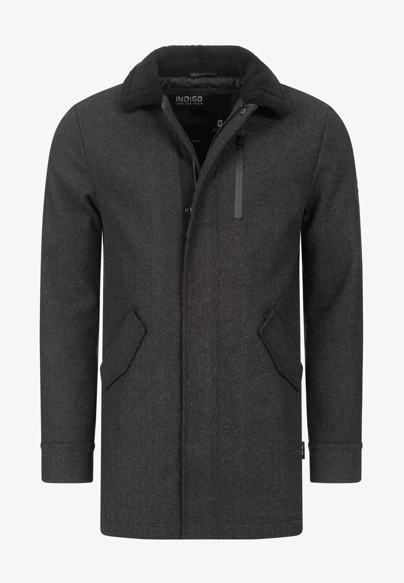 Indicode Jeans FALMO - Kurzmantel - Mini Herringbone Black 6 Indicode Jeans FALMO - Kurzmantel - Mini Herringbone Black – Bild 4